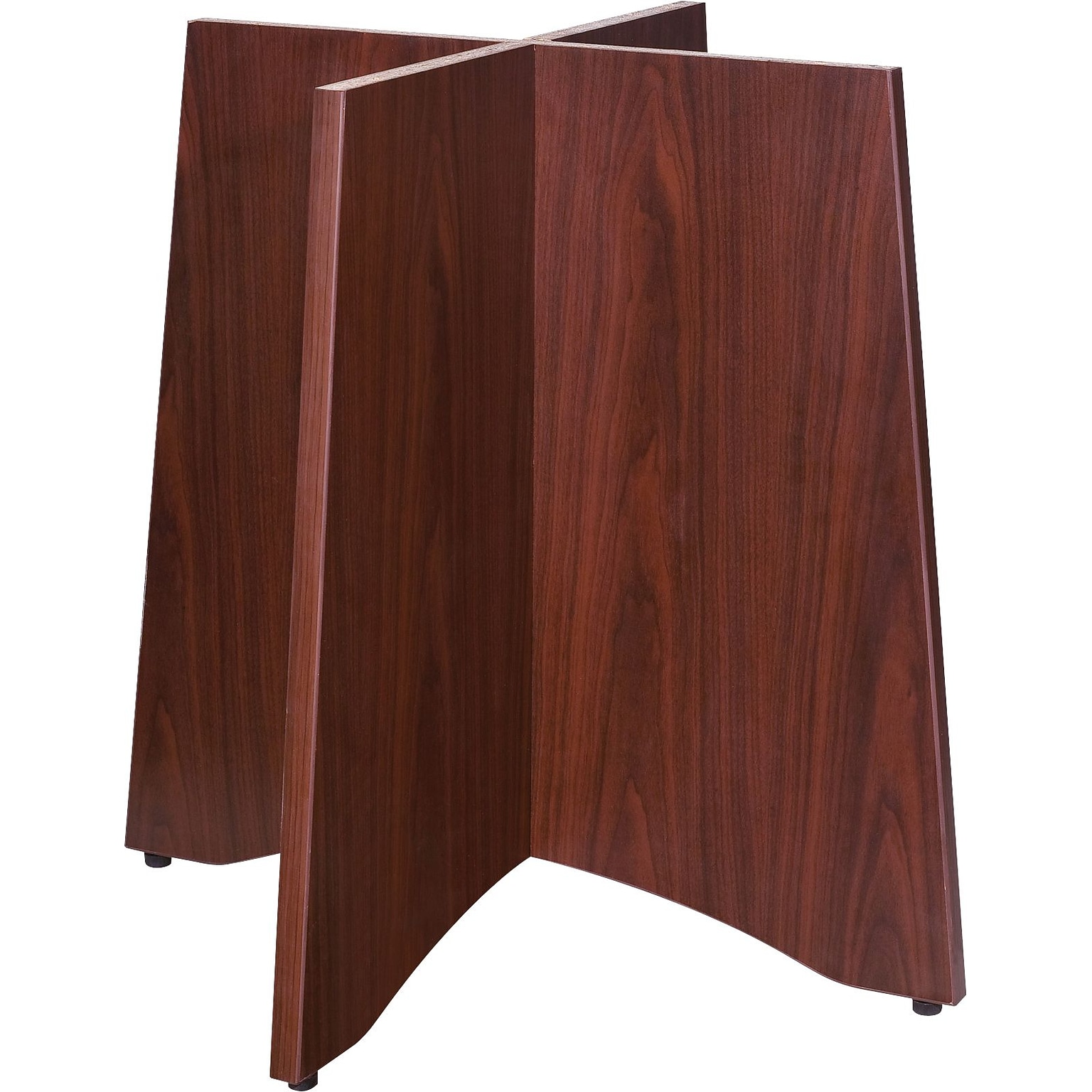 Lorell Essentials Series Round Conference Table Base, Mahogany (LLR69401)