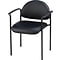 Lorell Vinyl Reception Guest Chair, Black (LLR69507)