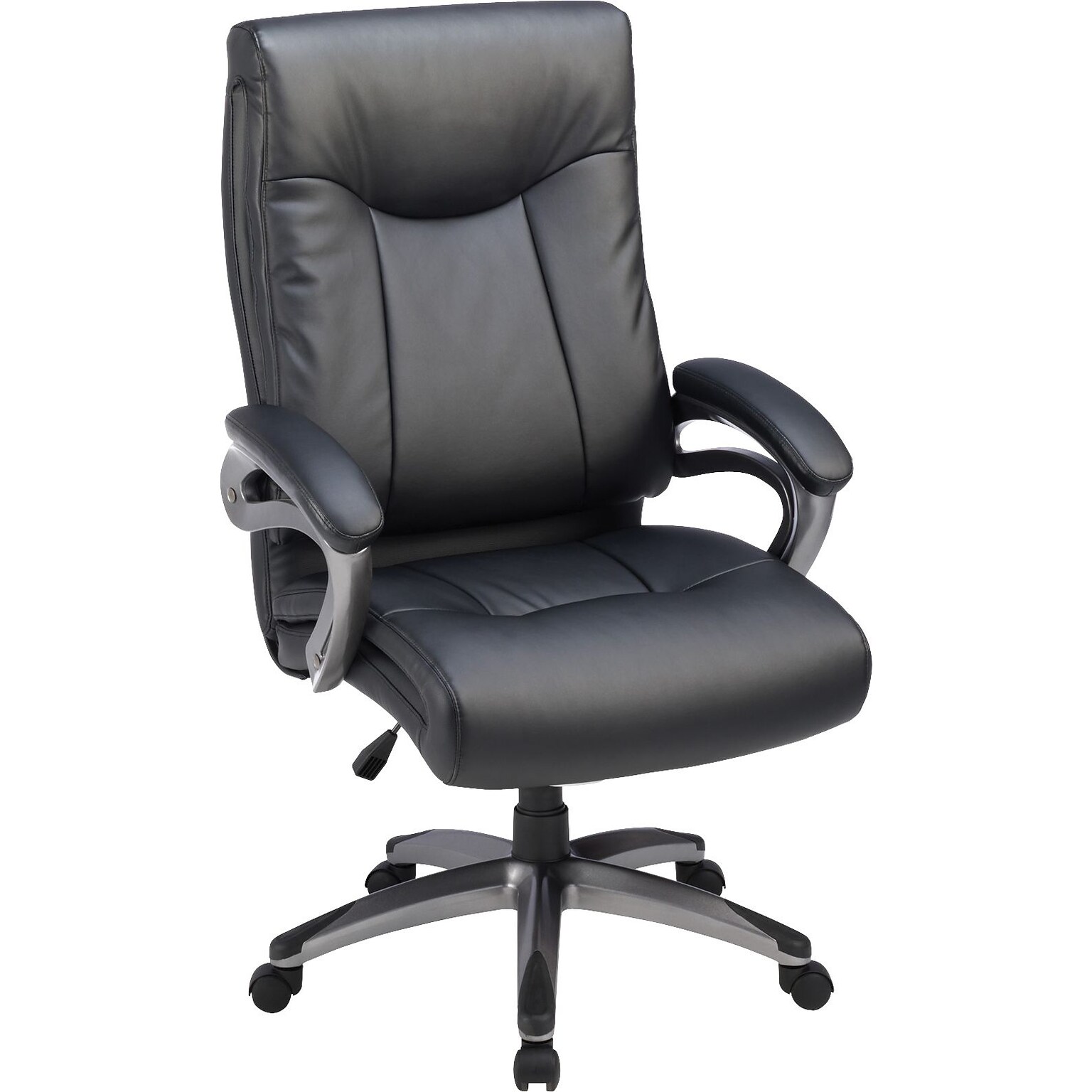 Lorell Executive High-Back Chair, 28.2W x 31.1D x 46.9H, Black (LLR69516)
