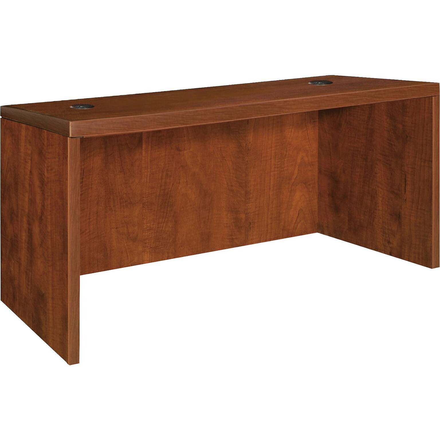 Lorell Essentials Rectangular Desk Shell, Cherry, 30 x 29.5 x 48