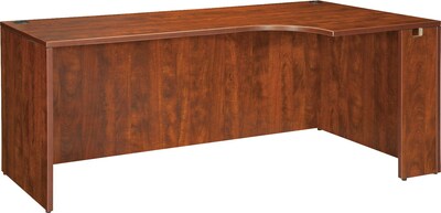 Lorell Essentials Series Right Corner Credenza, Cherry (LLR69909)