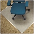 Lorell Low-pile Carpet Chairmats, Clear, 48