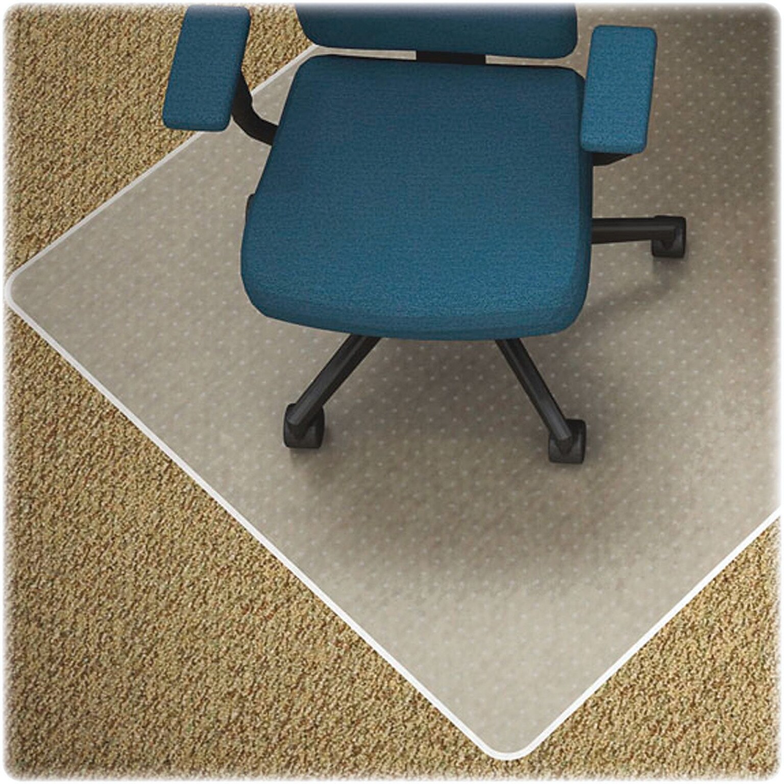 Lorell Carpet Chair Mat, 36 x 48, Low-Pile, Clear (LLR82819)