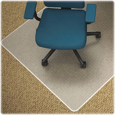 Lorell Low-pile Carpet Chairmats, Clear, 60