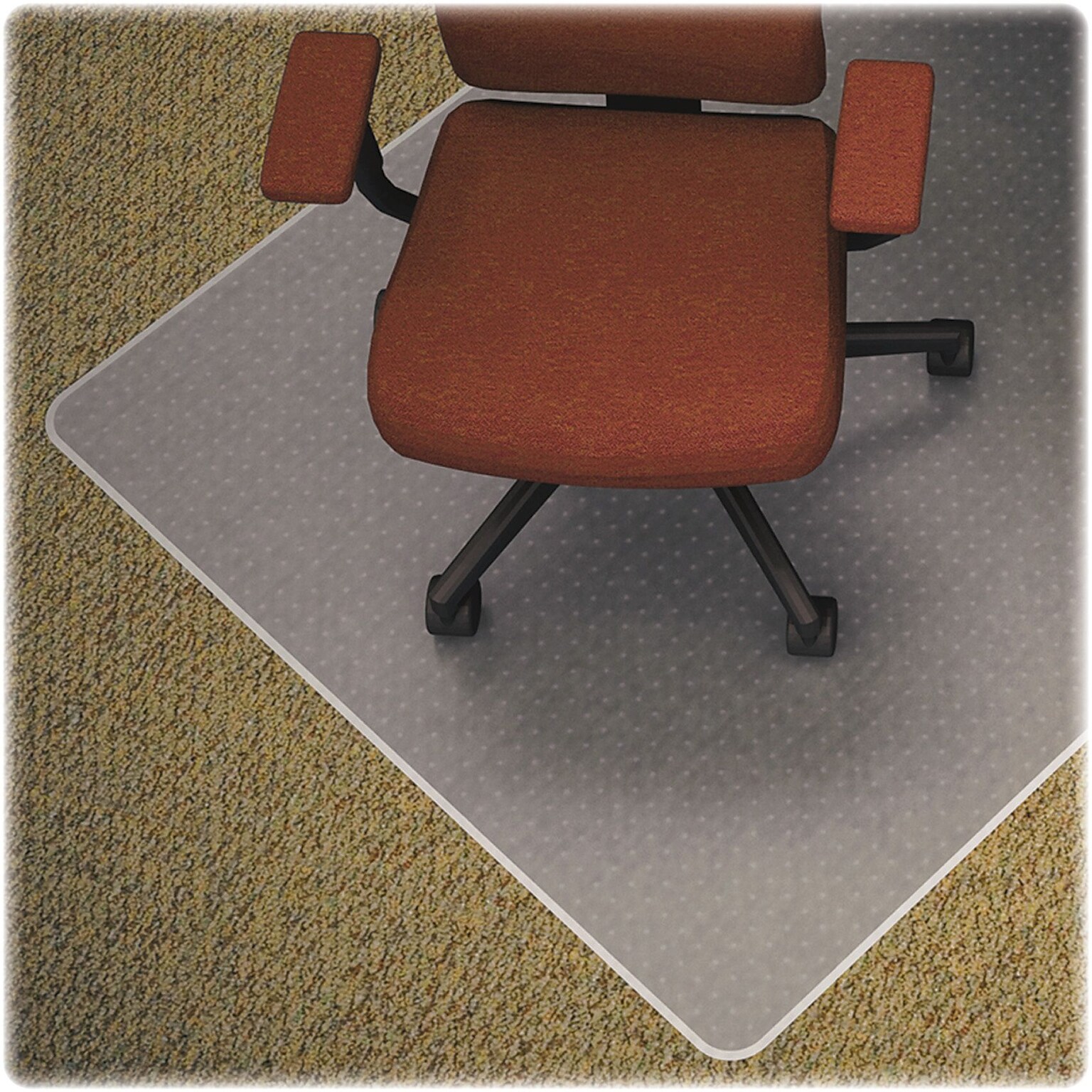 Lorell Carpet Chair Mat, 36 x 48, Medium-Pile, Clear (LLR82822)