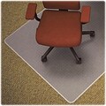 Lorell Medium-pile Carpet Chairmats, Clear, 53