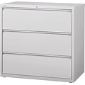 Lorell 3-Drawer Lt. Gray Lateral Files, Light Gray