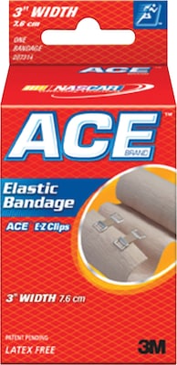 Ace Elastic Bandage with E-Z Clips, 3W (207314)