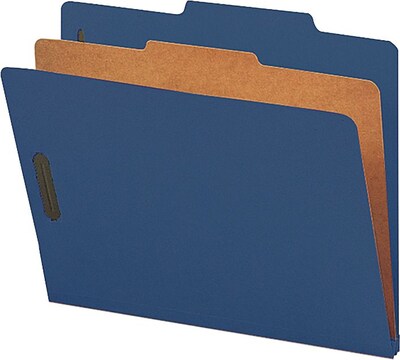 Nature Saver Colored Classification Folder; Blue, 10/Box