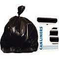 Heritage, Trash Bags, 30-33 Gallon, 33x39, Reprocessed Resin, 1.2 Mil, Black, 100 CT, 4 rolls of 25 bags per roll