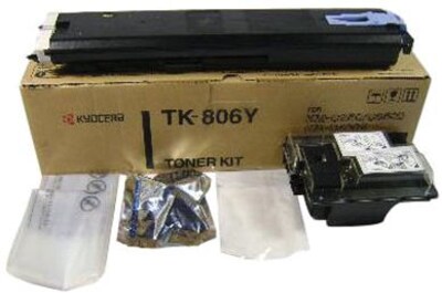 Kyocera Mita TK-806Y Yellow Toner Cartridge (370AL311), High Yield