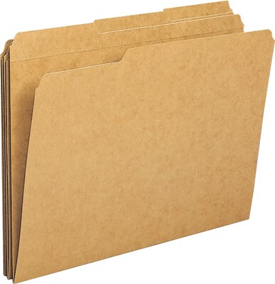 Sparco Top Tab File Folder, Kraft, 8-1/2 x 11, 100/Box