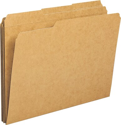 Sparco Top Tab File Folder, Kraft, 8-1/2 x 11, 100/Box