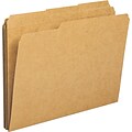 Sparco Top Tab File Folder, Kraft, 8-1/2 x 11, 100/Box