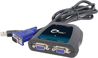 Siig CE-VG0A11-S1 Male VGA To Compact VGA Splitter