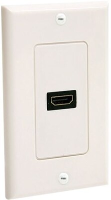 Startech HDMIPLATE Single Outlet Female HDMI® Wall Plate, White