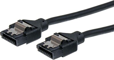 Startech Latching Round Serial ATA Cable; 12(L) (LSATARND12)