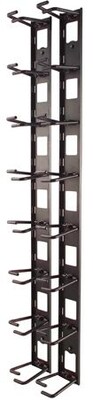 APC® AR8442 Vertical Cable Organizer, 8 Cable Rings, Zero U