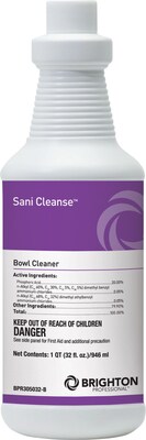 Brighton Professional™ Sani Cleanse Restroom Disinfectant Bowl Cleaner, Cherry Almond Scent, 32 Oz. (BPR305032-B-CC)