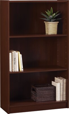 Ameriwood Hayden 3-Shelf 48H Bookcase, Cherry (9614016P)