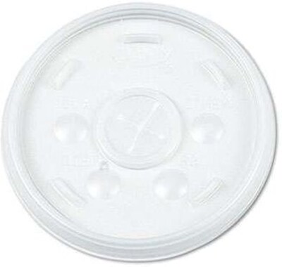 Dart Straw Slot Lids, 16 oz., Clear, 1000/Carton (16SL)