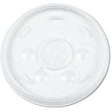 Dart Straw Slot Lids, 16 oz., Clear, 1000/Carton (16SL)