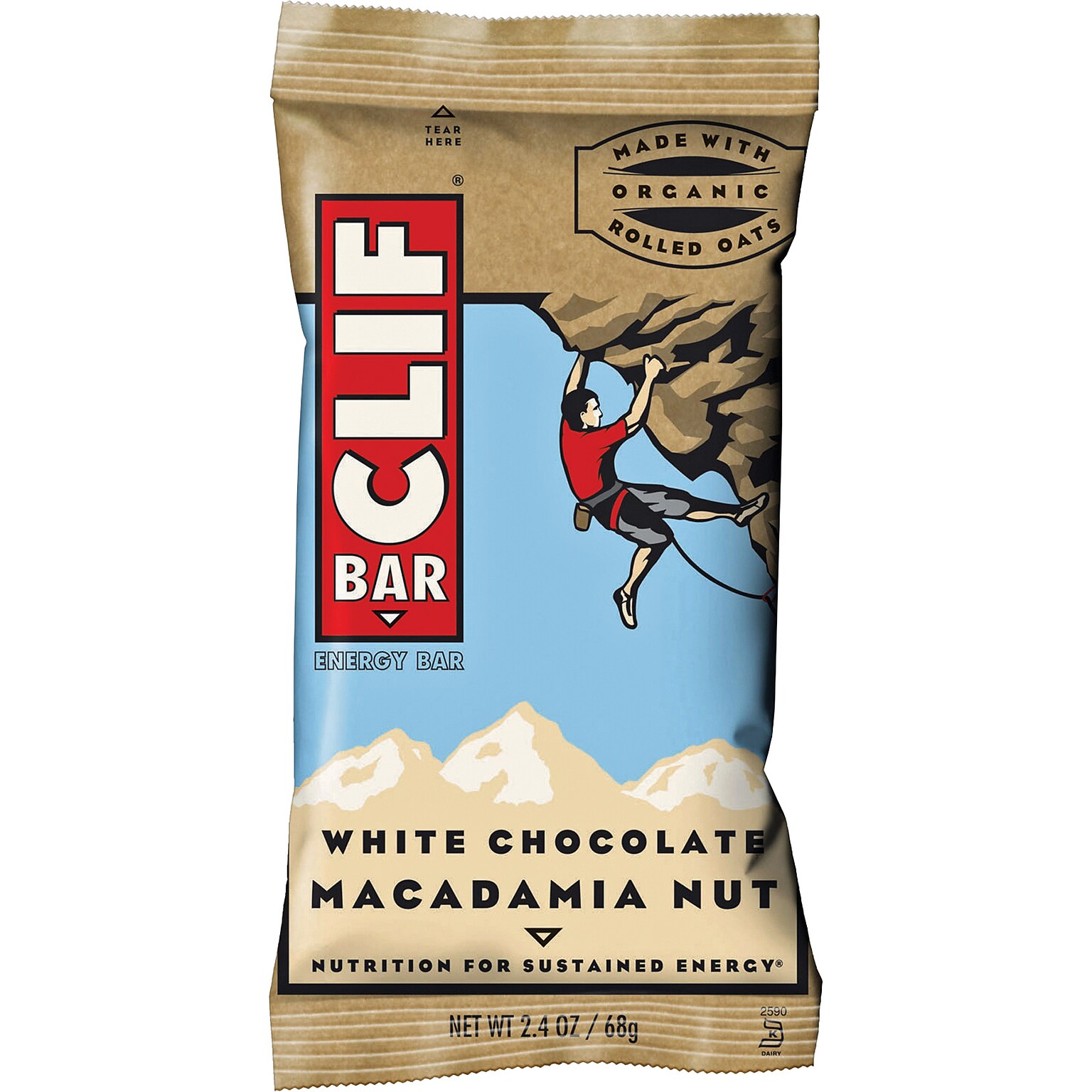 Clif Bar White Chocolate Macadamia Energy Bar, 12 Bars/Box (CCC161009)