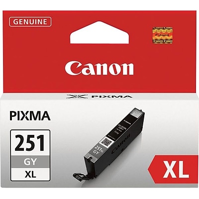 Canon CLI-251XL Gray High Yield Ink Cartridge (6452B001)
