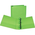 Samsill Fashion 2 3-Ring View Binders, Lime Green, 2/Pack (SAMU86678)