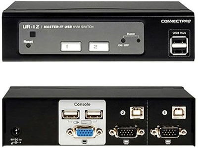 ConnectPro™ UR-12-KIT Master-IT USB KVM Switch; 2 Ports