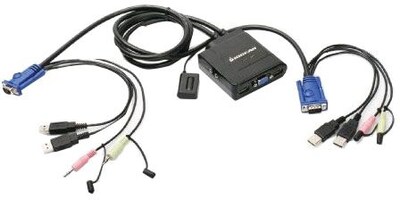 Iogear® GCS72U USB Cable KVM Switch With Audio And Mic; 6