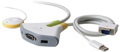 Belkin® F1DF102U Flip USB KVM Switch With Remote