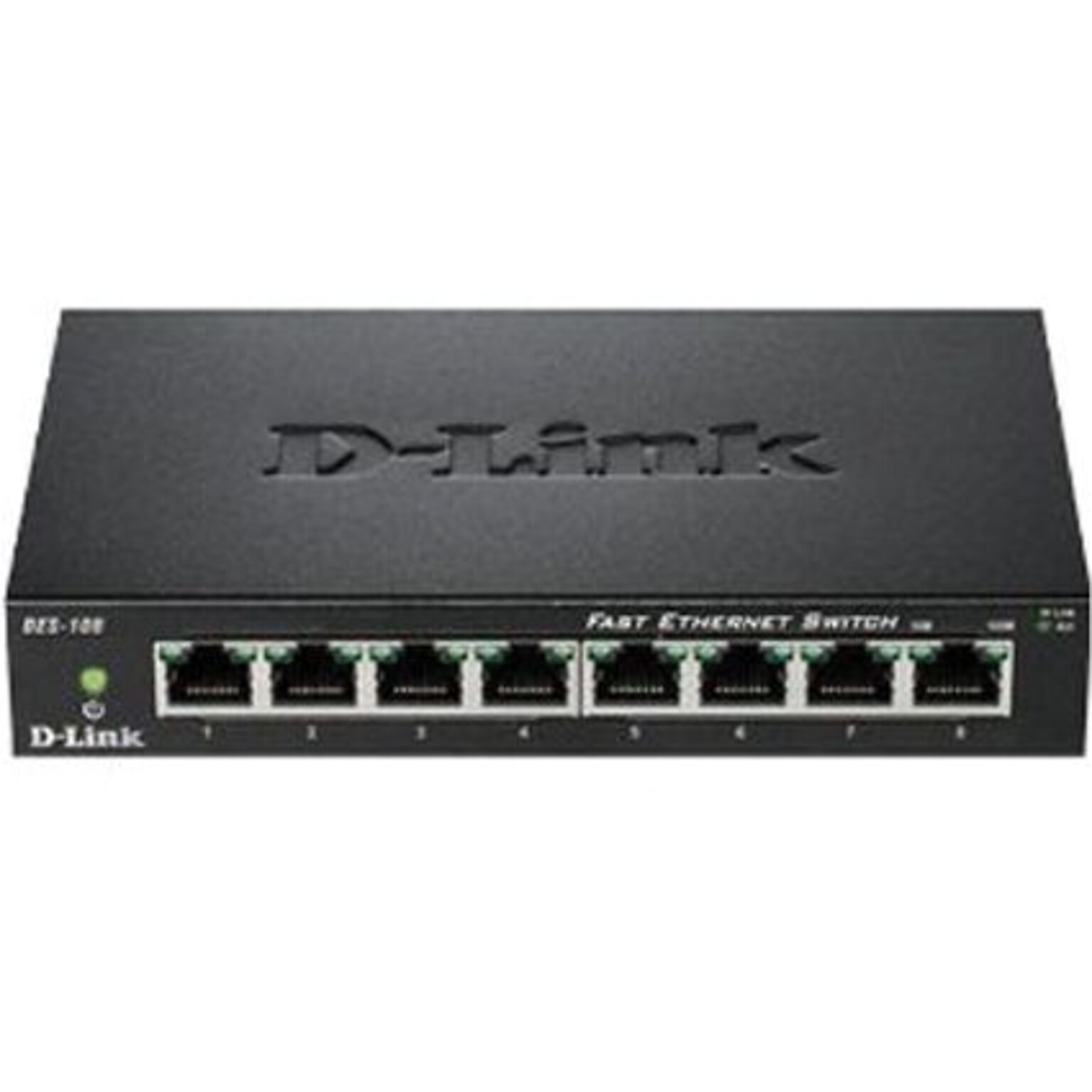 D-Link® DES-108 Desktop Unmanaged Ethernet Switch; 8 Ports