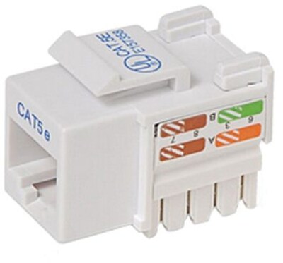 Belkin® R6D024-AB5E-WHT CAT5e Keystone Jack