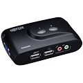 Tripp Lite B004-VUA2-K-R Compact USB KVM Switch With Audio And Cable; 2 Ports