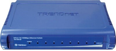 TRENDNET® TE100-S8 Ethernet Switch; 8 Ports