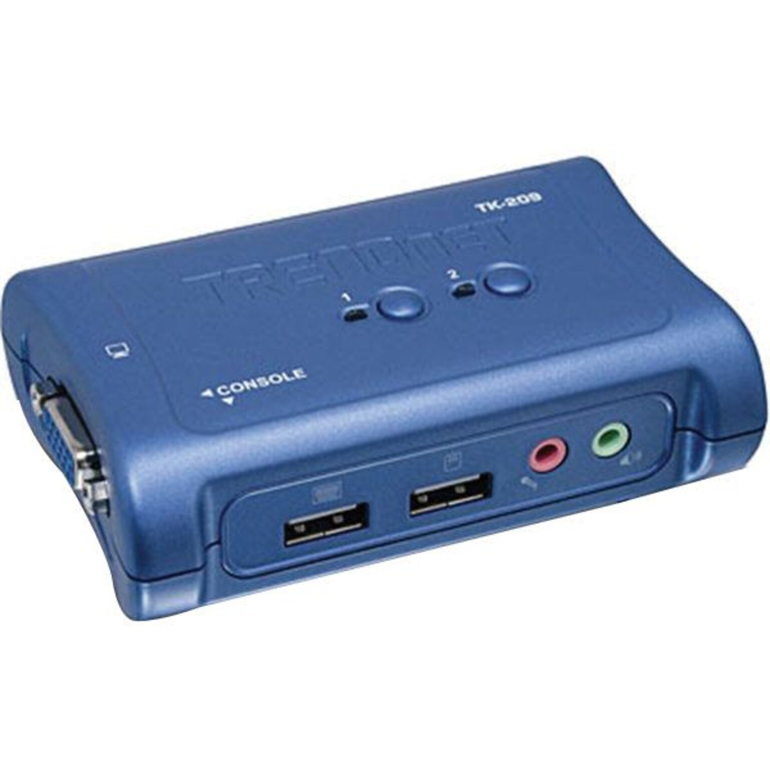 TRENDNET TK-209K USB KVM Switch Kit With Audio; 2 Ports