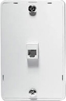 STEREN® 300-094 Wall Phone Jack, White