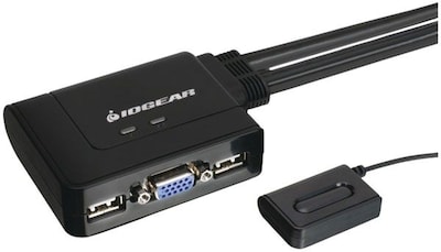 Iogear® GCS22U USB KVM Switch With Cables And Remote; 6