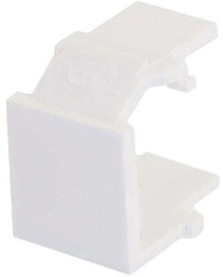 C2G® 03820 Snap-In Blank Keystone Insert Module, White