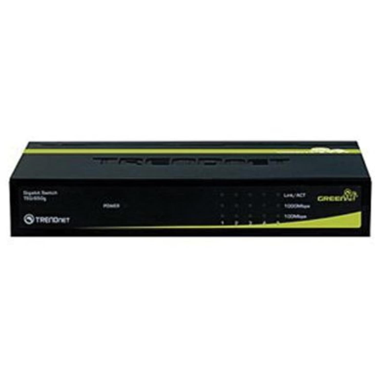 TRENDNET® TEG-S50G Gigabit GREENnet Switch; 5 Ports