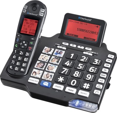 ClearSounds® Cordless Phones, A1600BT DECT 6.0 Cordless Phone and Answering Machine with Bluetooth®