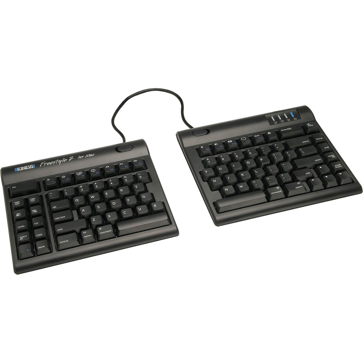 Kinesis Freestyle2 for Mac Wired Keyboard, Black (KB800HMB)