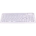 Seal Shield Glow Waterproof Wired Keyboard, White (SW106G2)