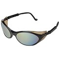 Sperian Bandit™ Safety Spectacle, Polycarbonate, Adjustable Temples & Wrap Around, Mirror, Black