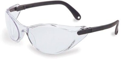 Sperian Bandido® Safety Spectacle, Polycarbonate, Frameless, Clear, Black
