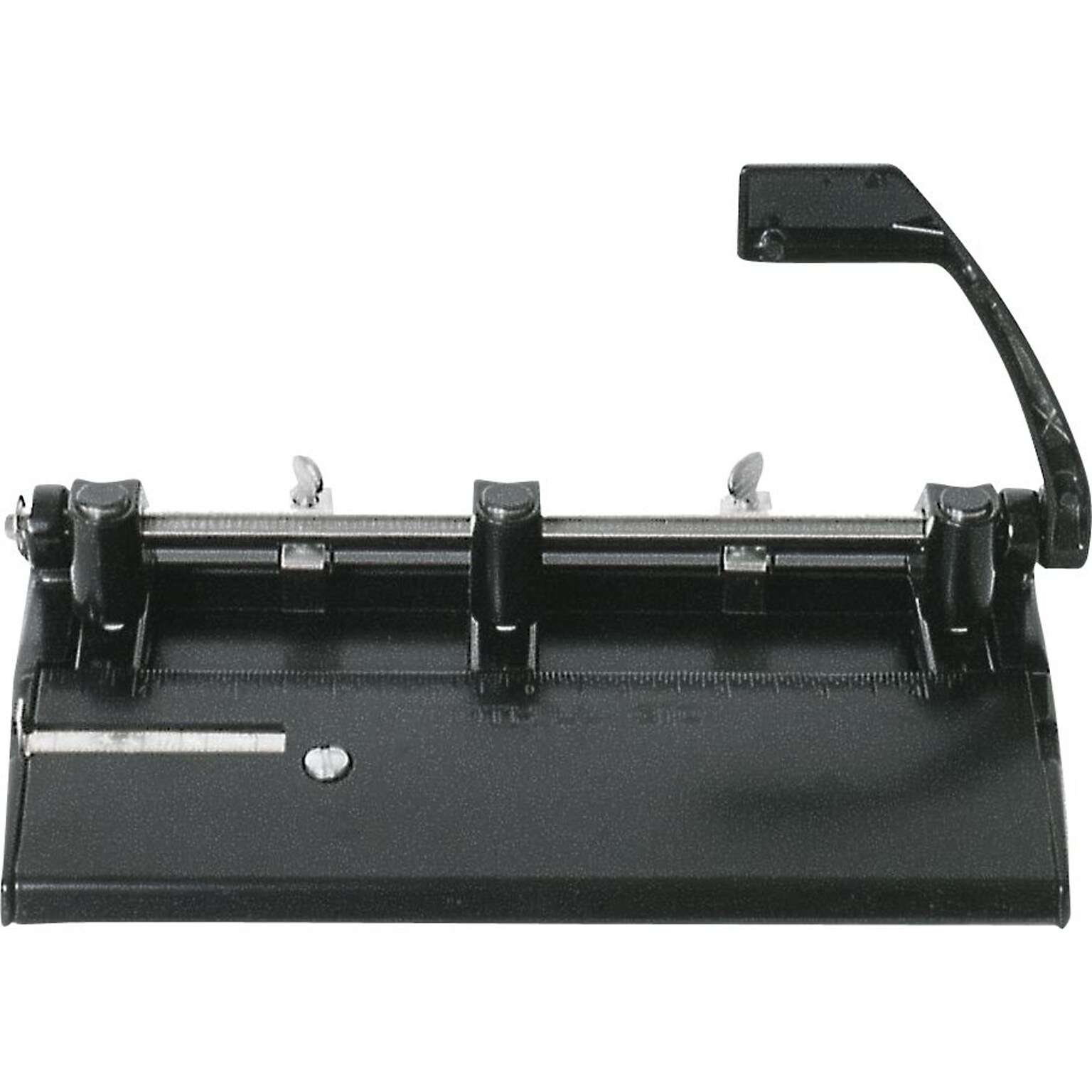 AbilityOne Skilcraft Heavy-Duty 3-Hole Paper Punch, 28 Sheet Capacity/20 lb. Paper, Black