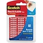 Scotch® Mounting Products, Reusable Tabs, Clear