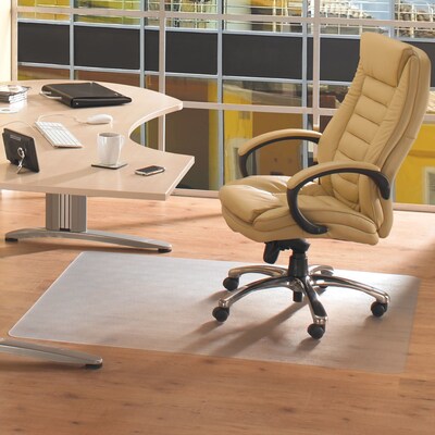Floortex Cleartex Advantagemat Hard Floor Chair Mat, 48" x 60", Clear (PF1215225EV)