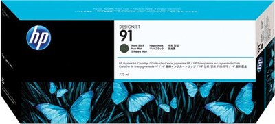 HP 91 Black Matte Ink Cartridge; C9464A